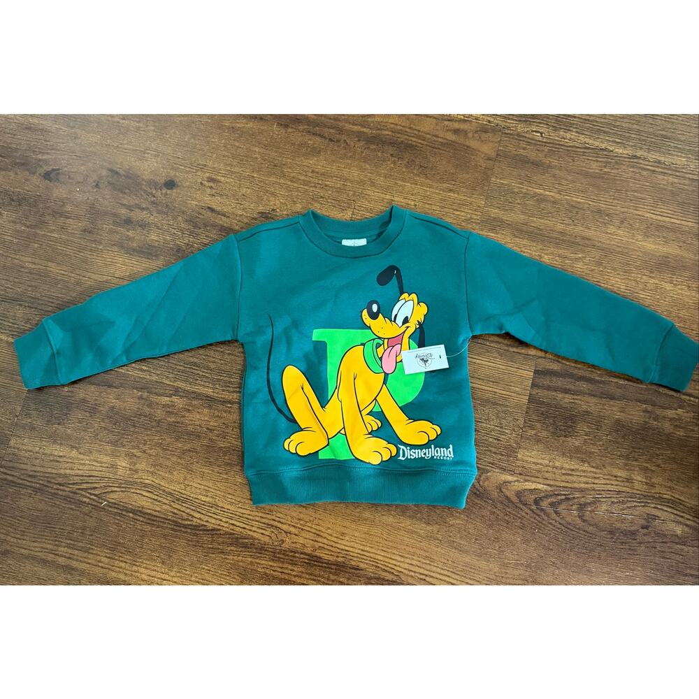 Disney Pluto Sweatshirt Disneyland Size 3 NWT